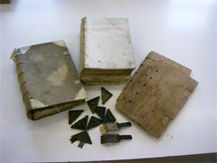 old bible before 
binding